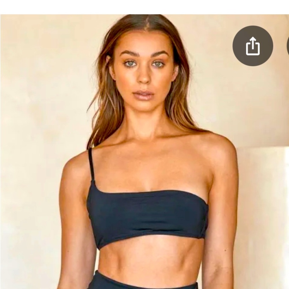 Monday Swimwear Black Sicily Swim Bikini Top, new with tags!